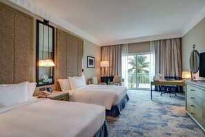 Superior Room, 2 Queen Beds, Partial Sea View