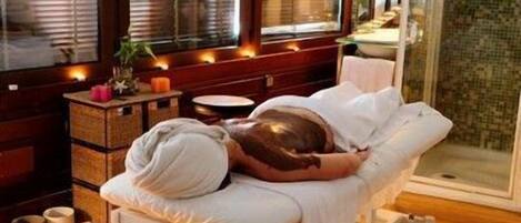 Sauna, spa, bain turc/hammam, soins du corps, enveloppements