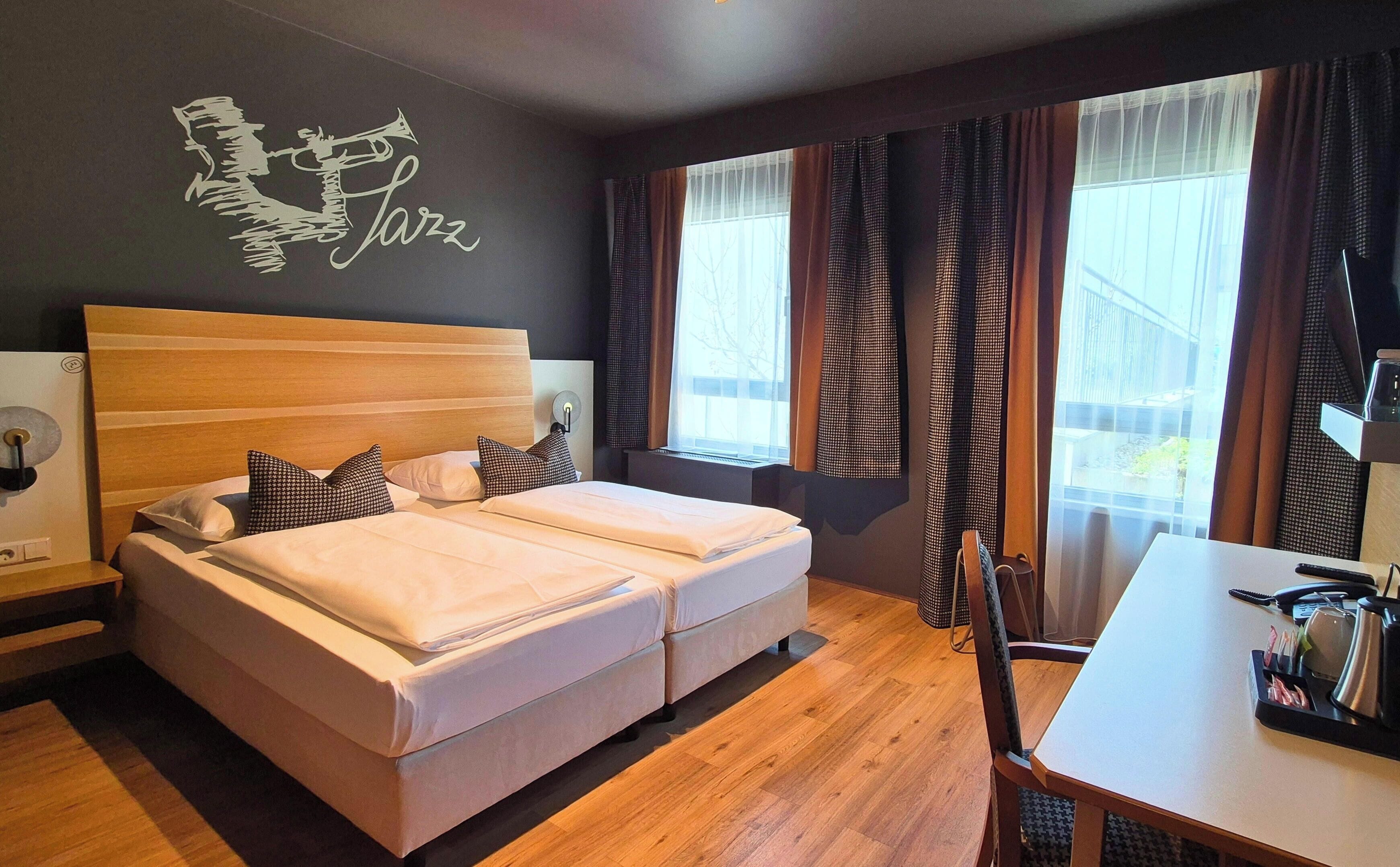 Premium bedding, minibar, in-room safe, desk