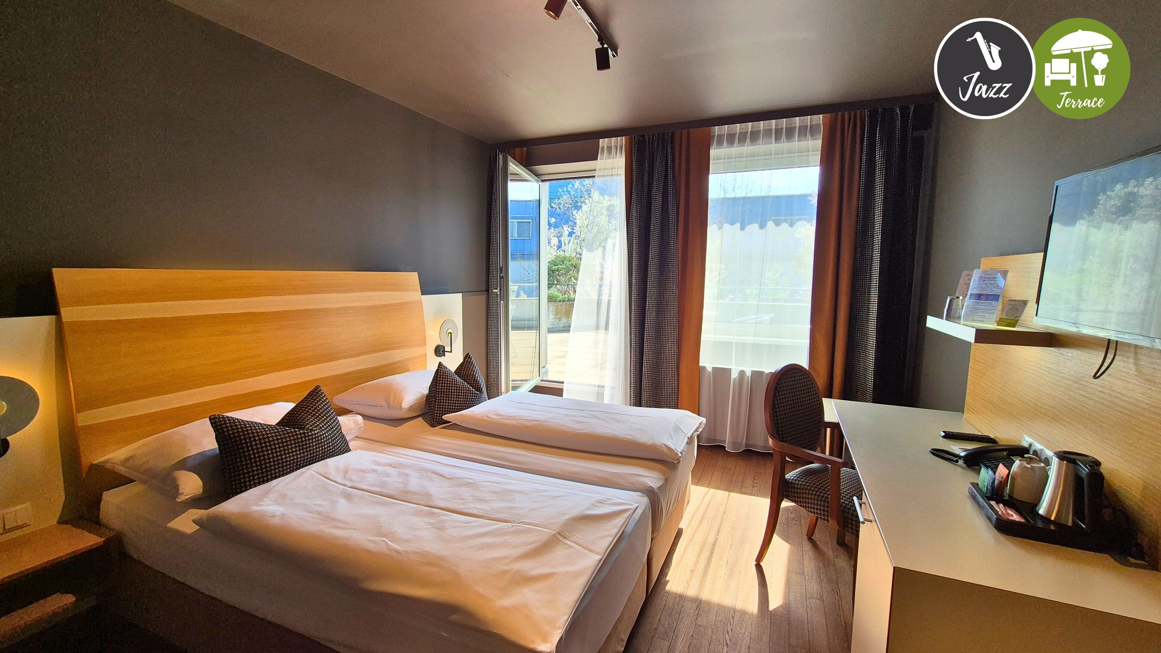 Double Room, Terrace, Courtyard View