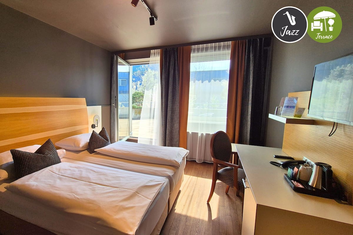 Double Room, Terrace, Courtyard View