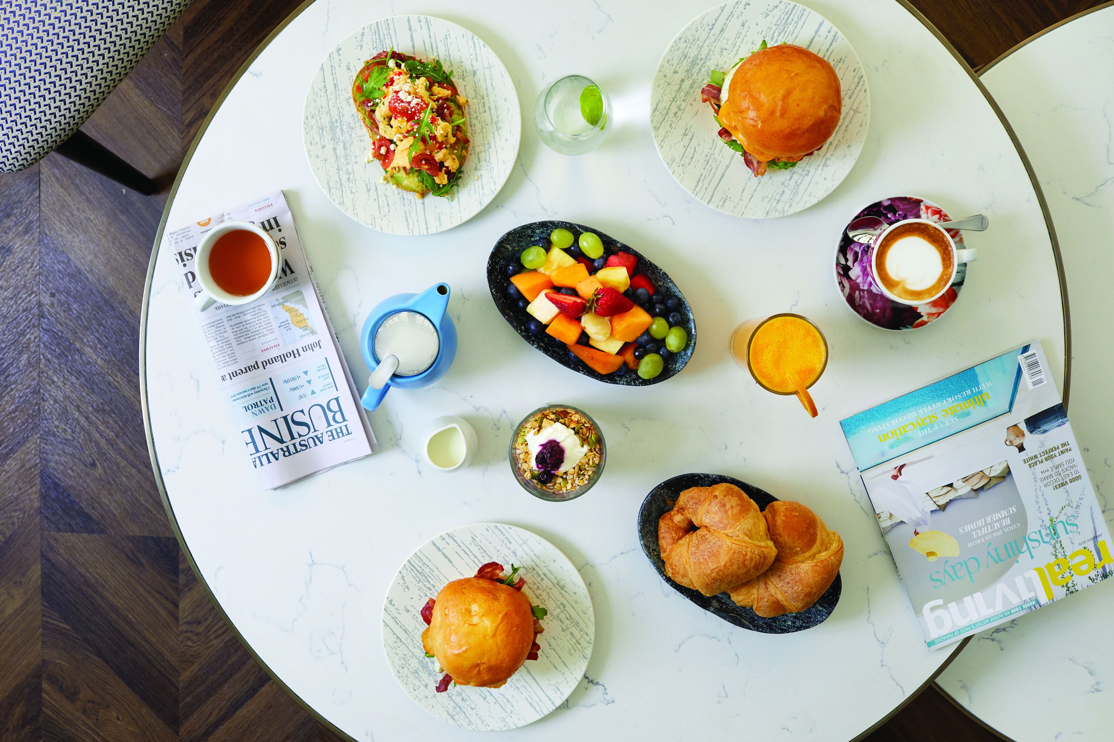 daily buffet breakfast for a fee