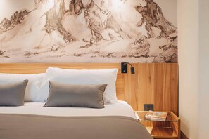 Ropa de cama de alta calidad y minibar 