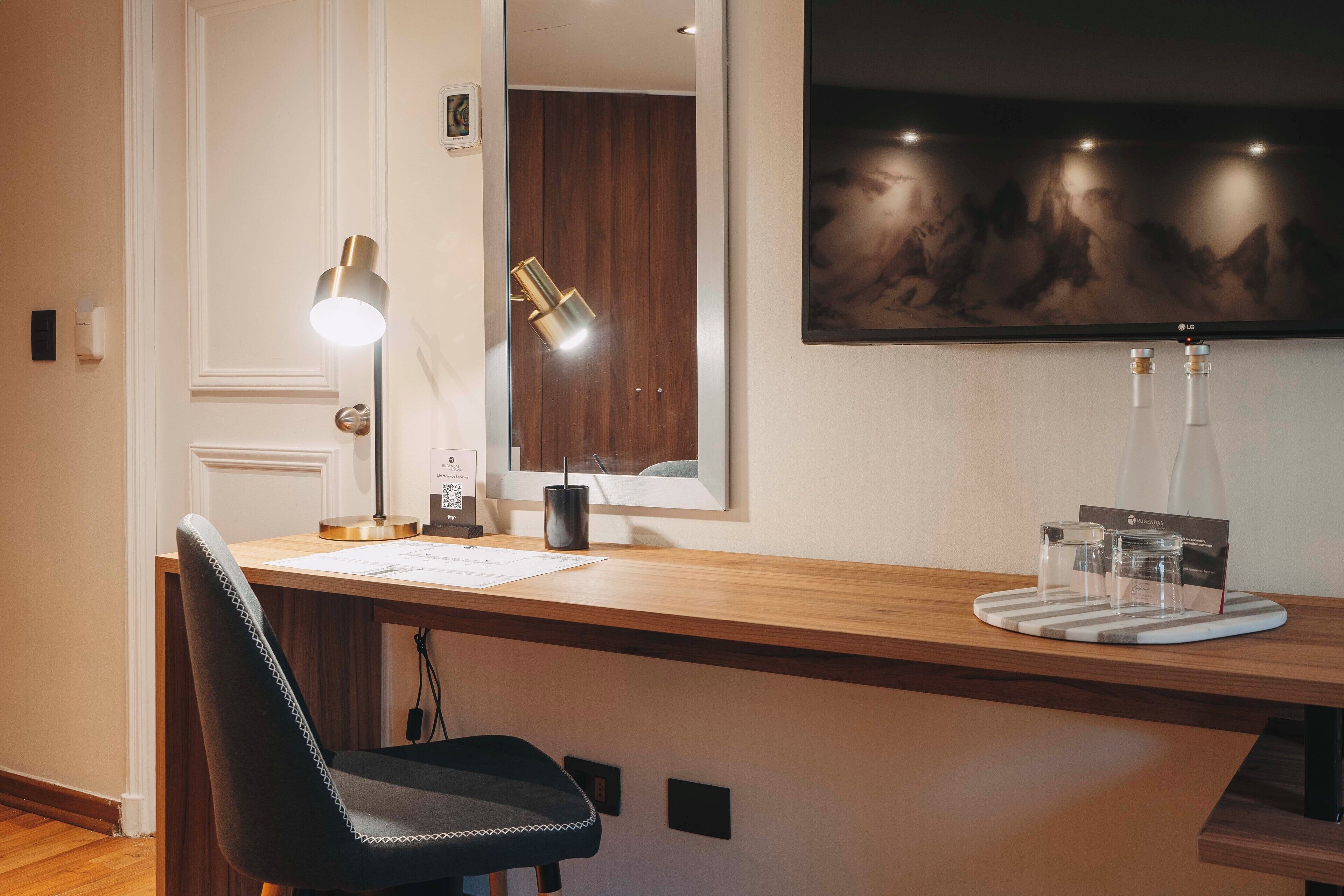 superior twin room | living area | smart tv