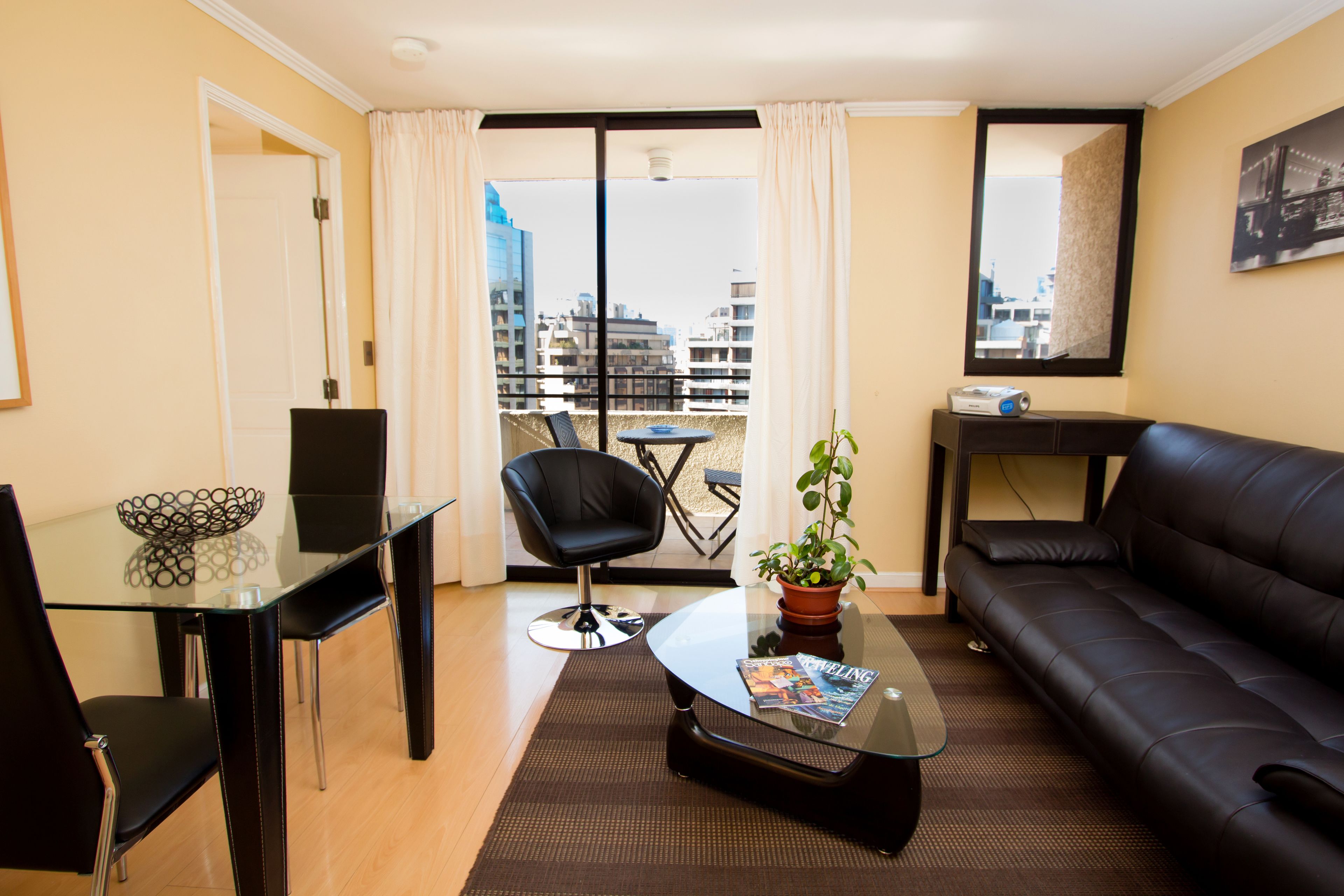 Deluxe Apartment, 1 Bedroom, Non Smoking | Living area | 32-inch flat-screen TV with satellite channels, TV, DVD player