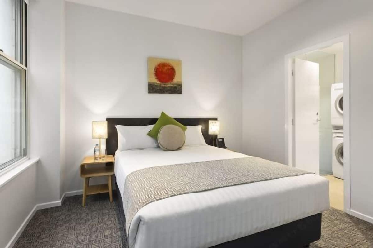 1 bedroom, desk, soundproofing, iron/ironing board