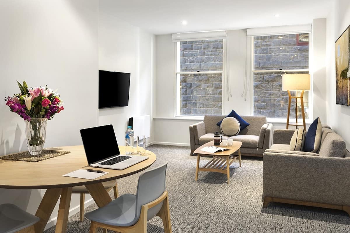 Two Bedroom Apartment | 1 bedroom, desk, soundproofing, iron/ironing board