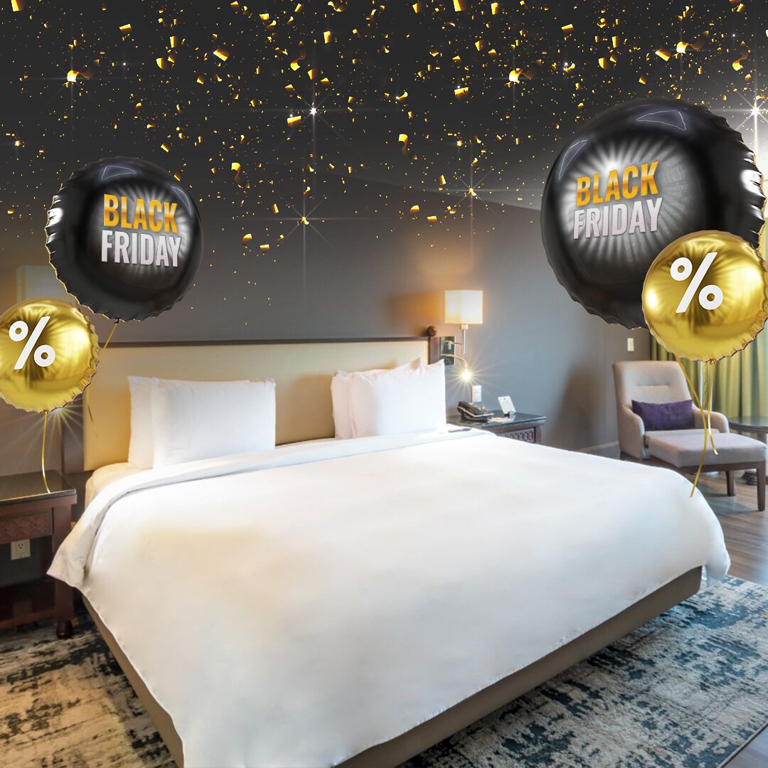 Kamar Deluks, 1 Tempat Tidur King | Seprai premium, brankas, meja kerja, dan tirai kedap cahaya