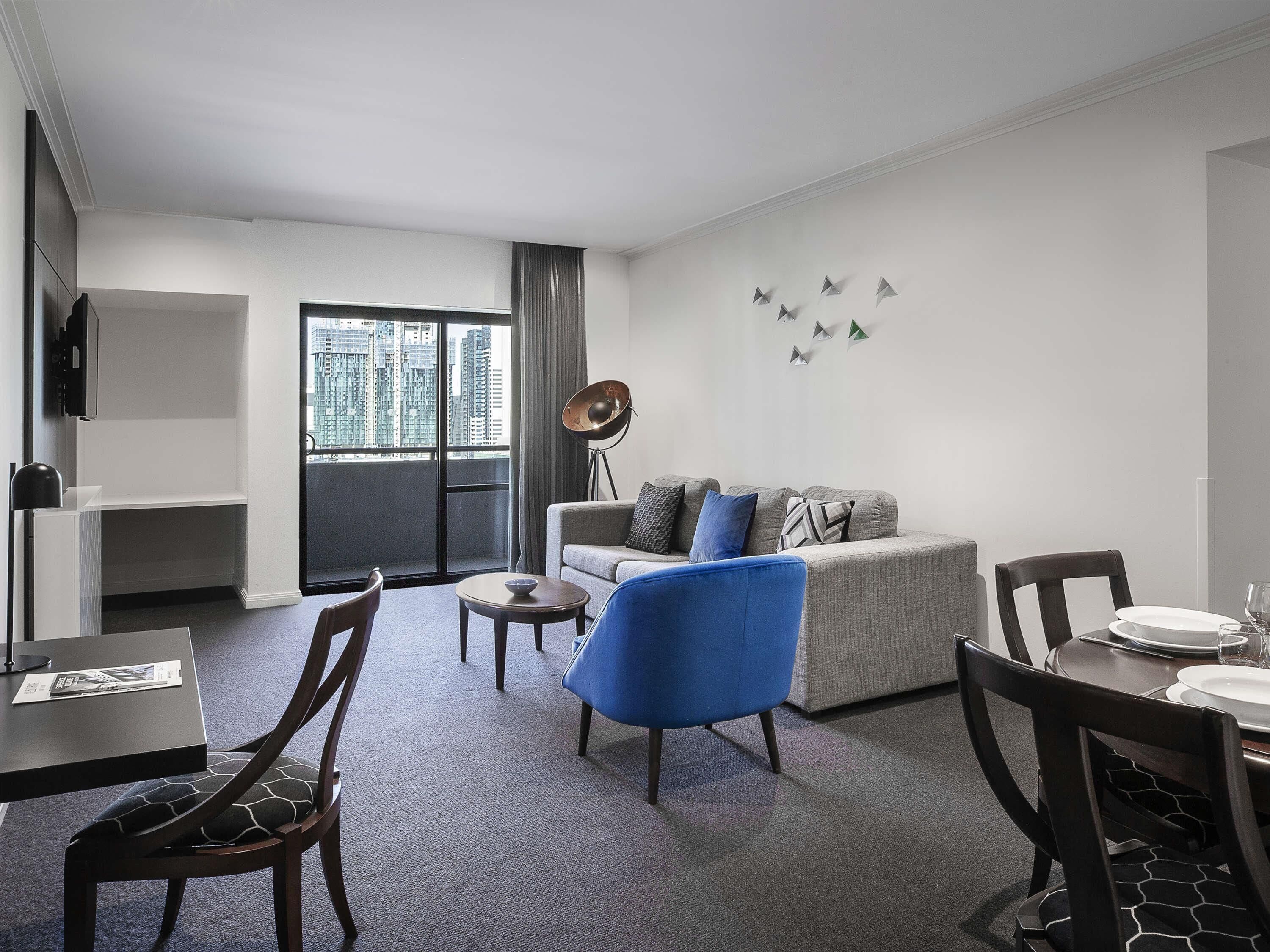 Premium Apartment, 1 Bedroom | Premium bedding, minibar, in-room safe, blackout drapes