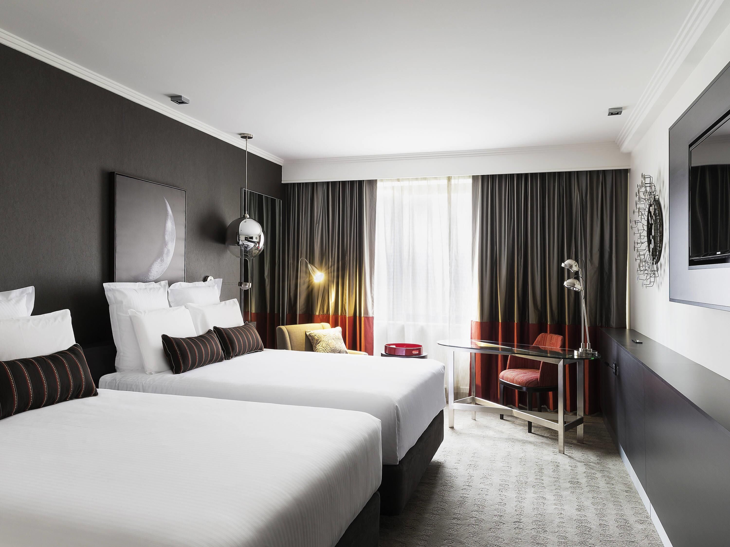 Classic Room, 2 Queen Beds | Premium bedding, minibar, in-room safe, desk