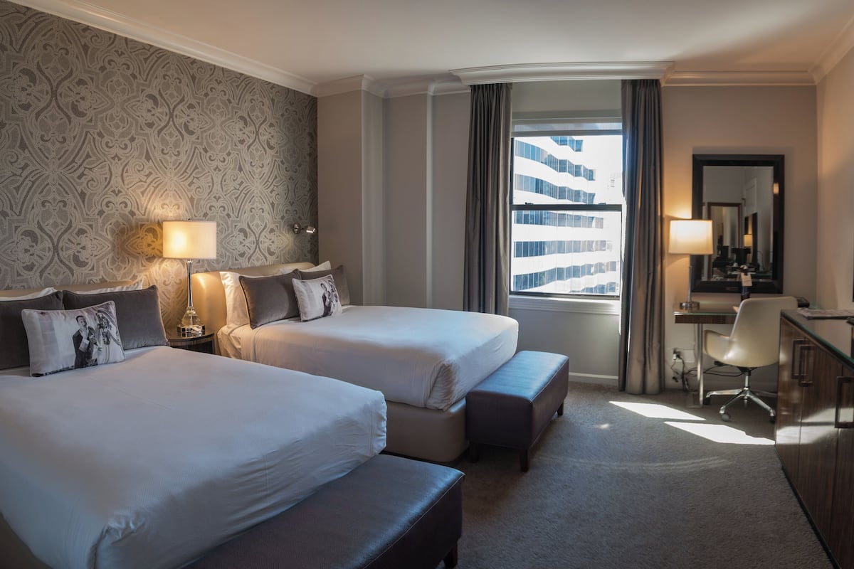 Premium Room, 2 Double Beds, City View | Premium bedding, pillowtop beds, desk, laptop workspace