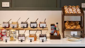 Daily buffet breakfast for a fee