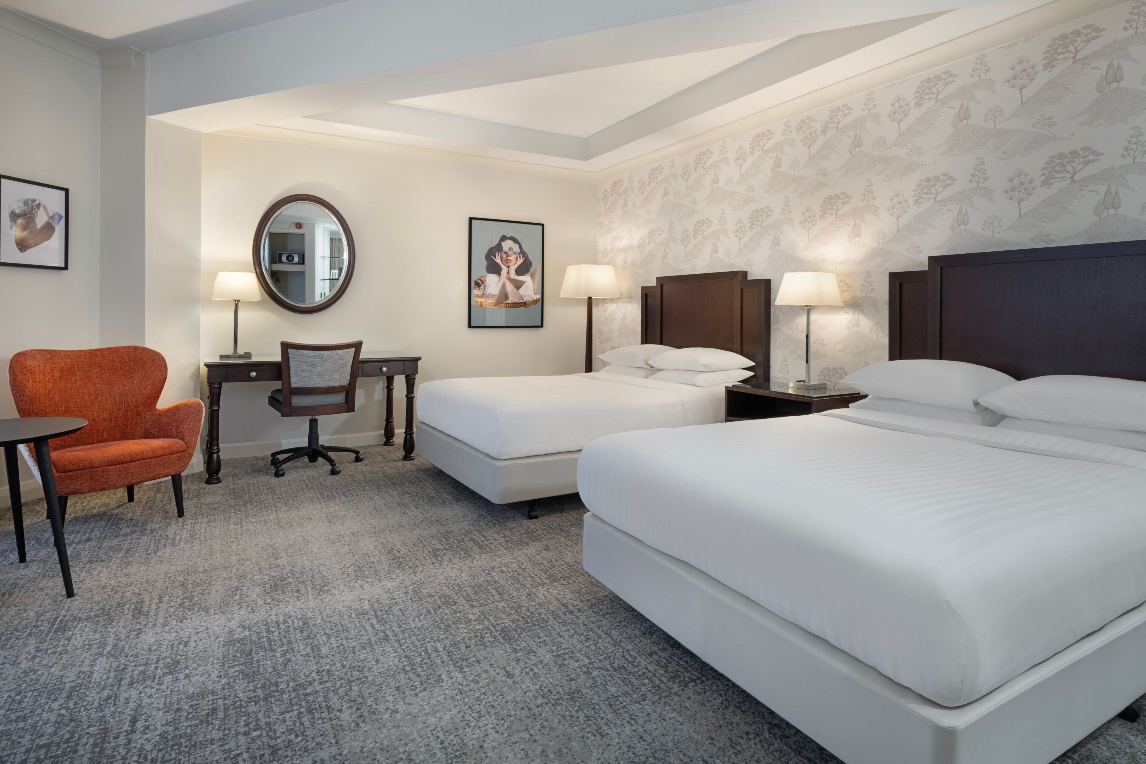 family room, 2 double beds | 1 bedroom, premium bedding, pillow-top beds, in-room safe