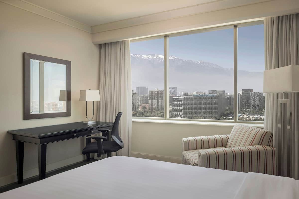 Hypo-allergenic bedding, minibar, in-room safe, desk