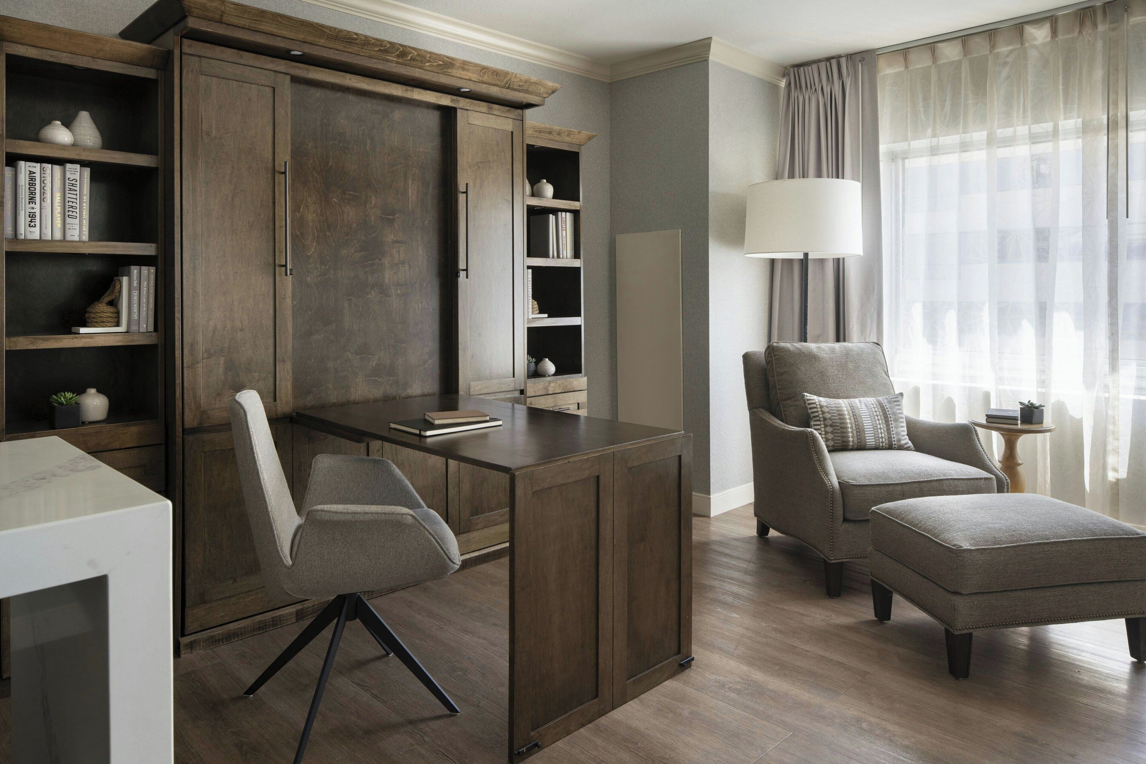 in-room safe, desk, laptop workspace, blackout curtains