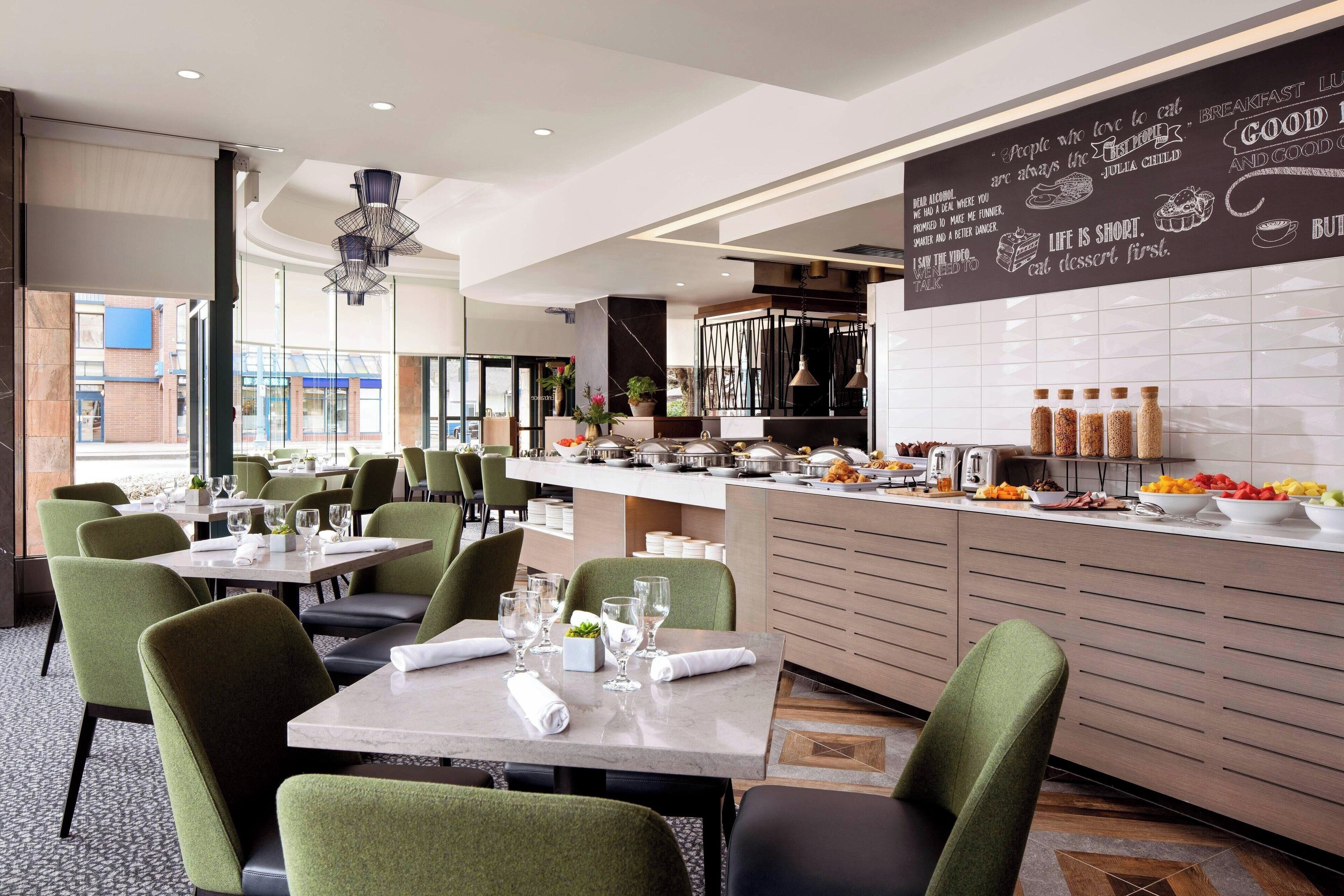 breakfast, lunch, dinner served; american cuisine