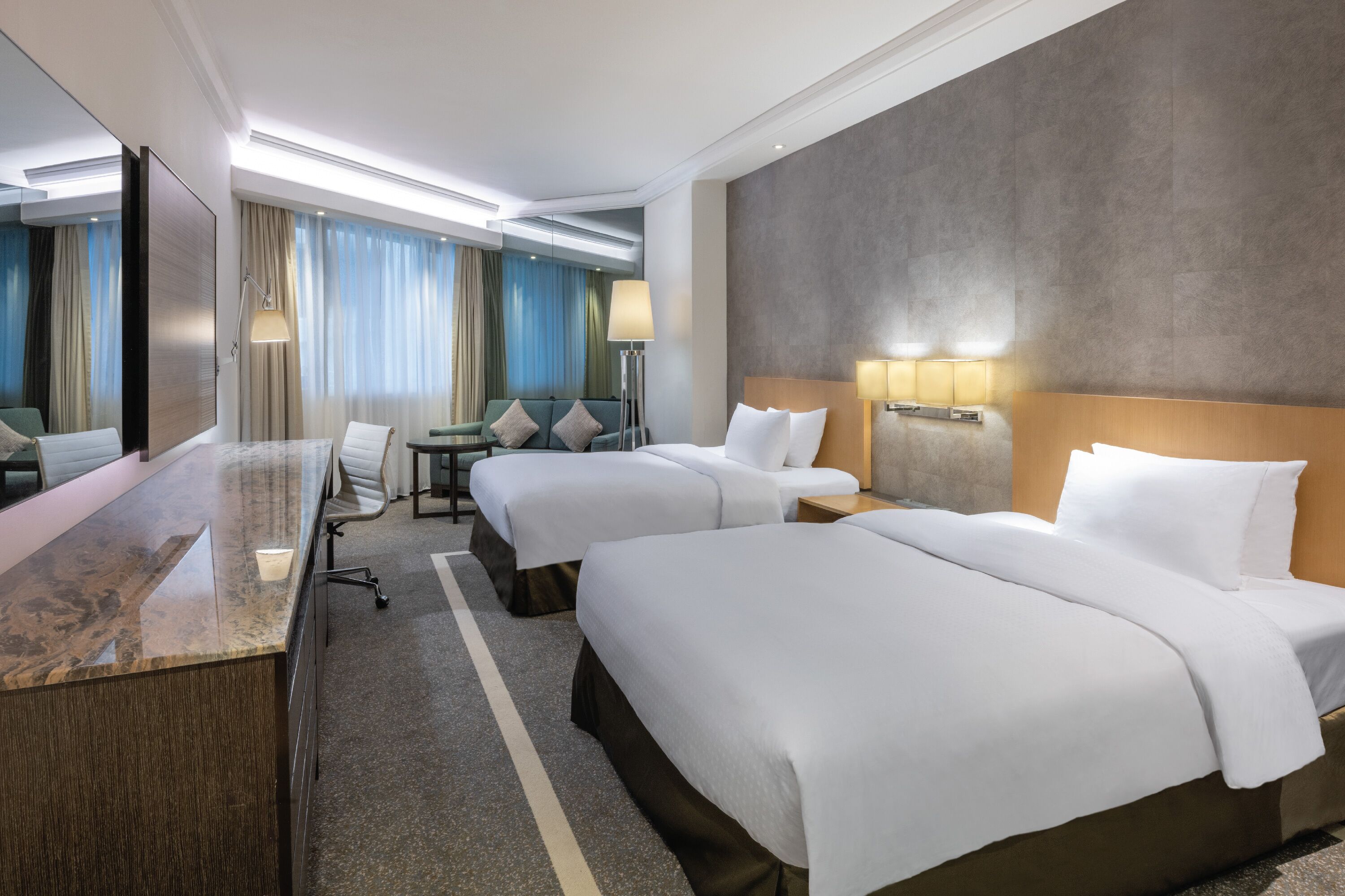 In-room safe, desk, blackout curtains, iron/ironing board