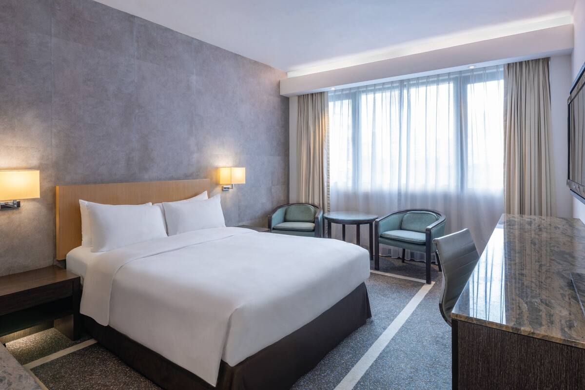 In-room safe, desk, blackout drapes, iron/ironing board