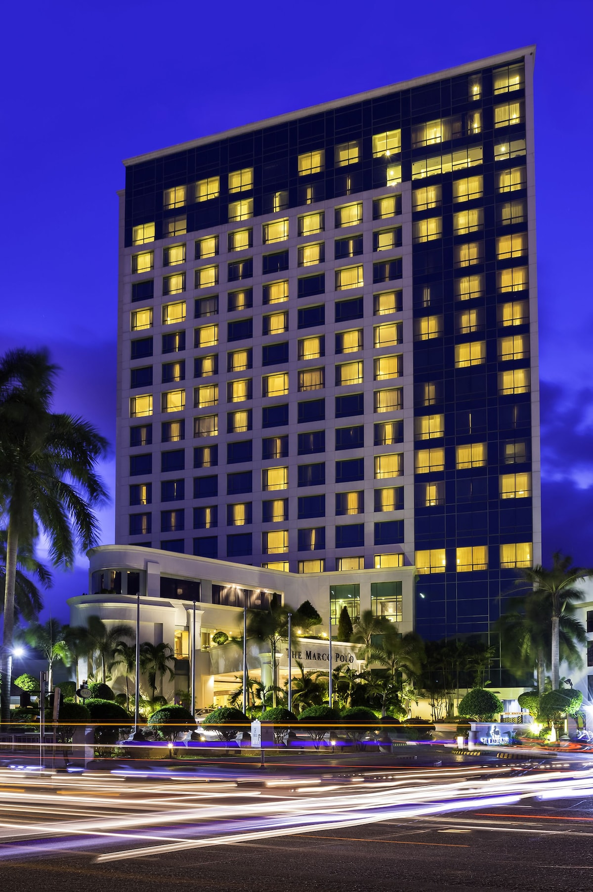 Marco Polo Davao, Front of property – evening/night