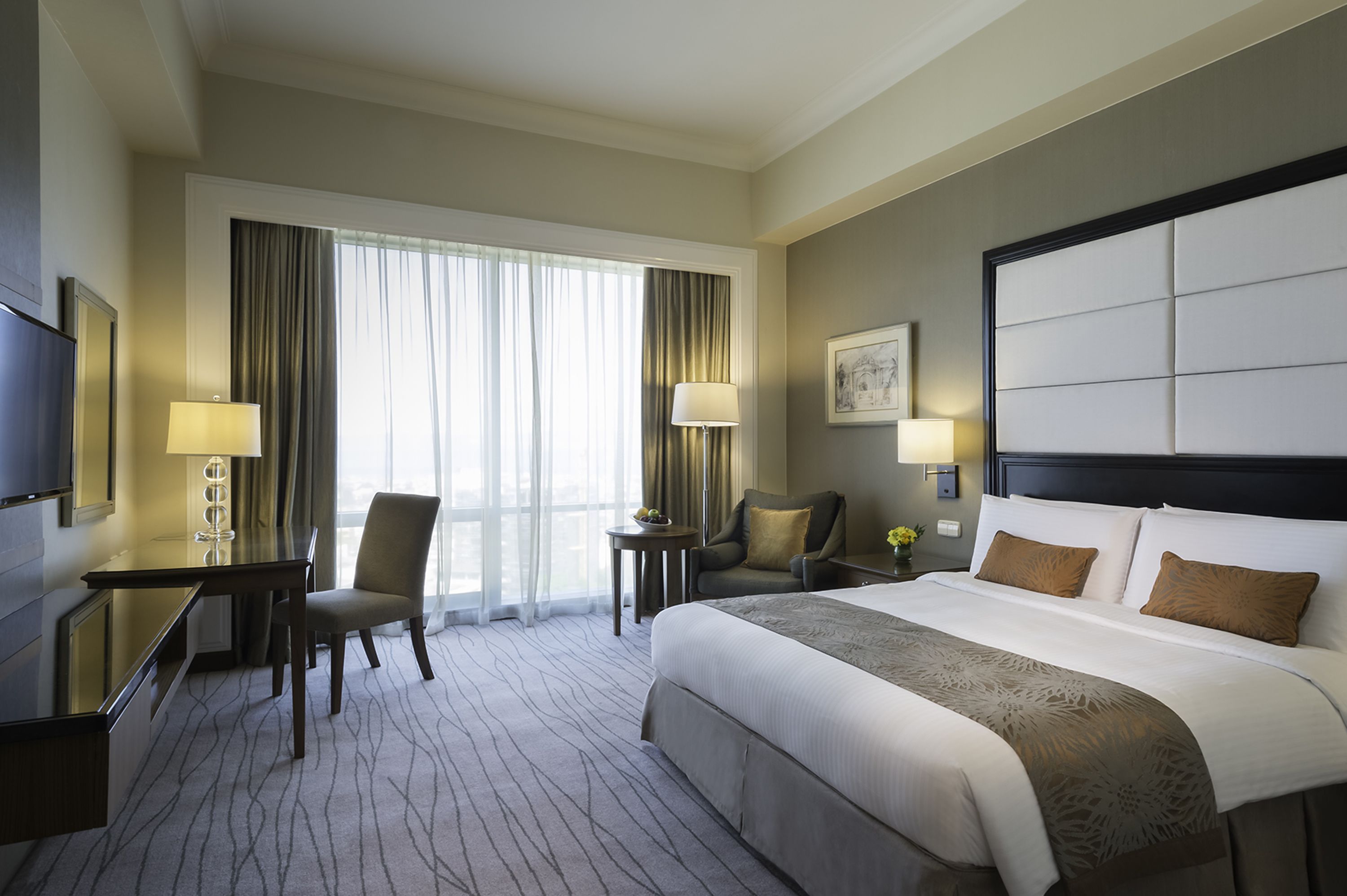 in-room safe, desk, blackout curtains, iron/ironing board