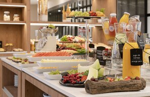 Daily buffet breakfast for a fee