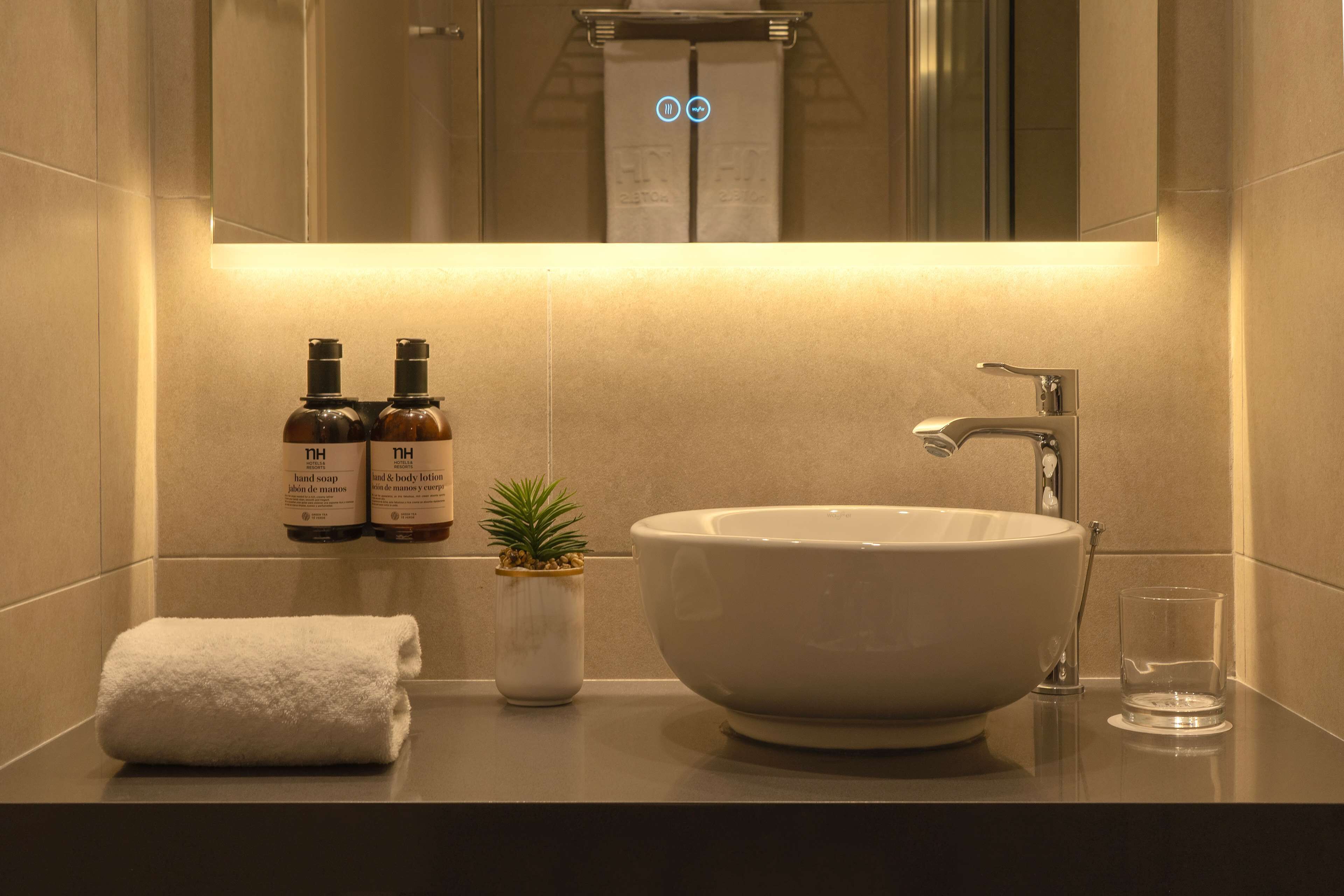 standard room (new style) | bathroom | combined shower/bathtub, eco-friendly toiletries, hair dryer, towels