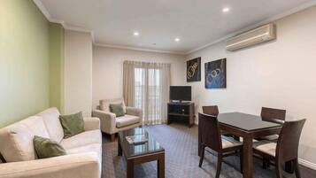 42-inch LCD TV with cable channels, TV