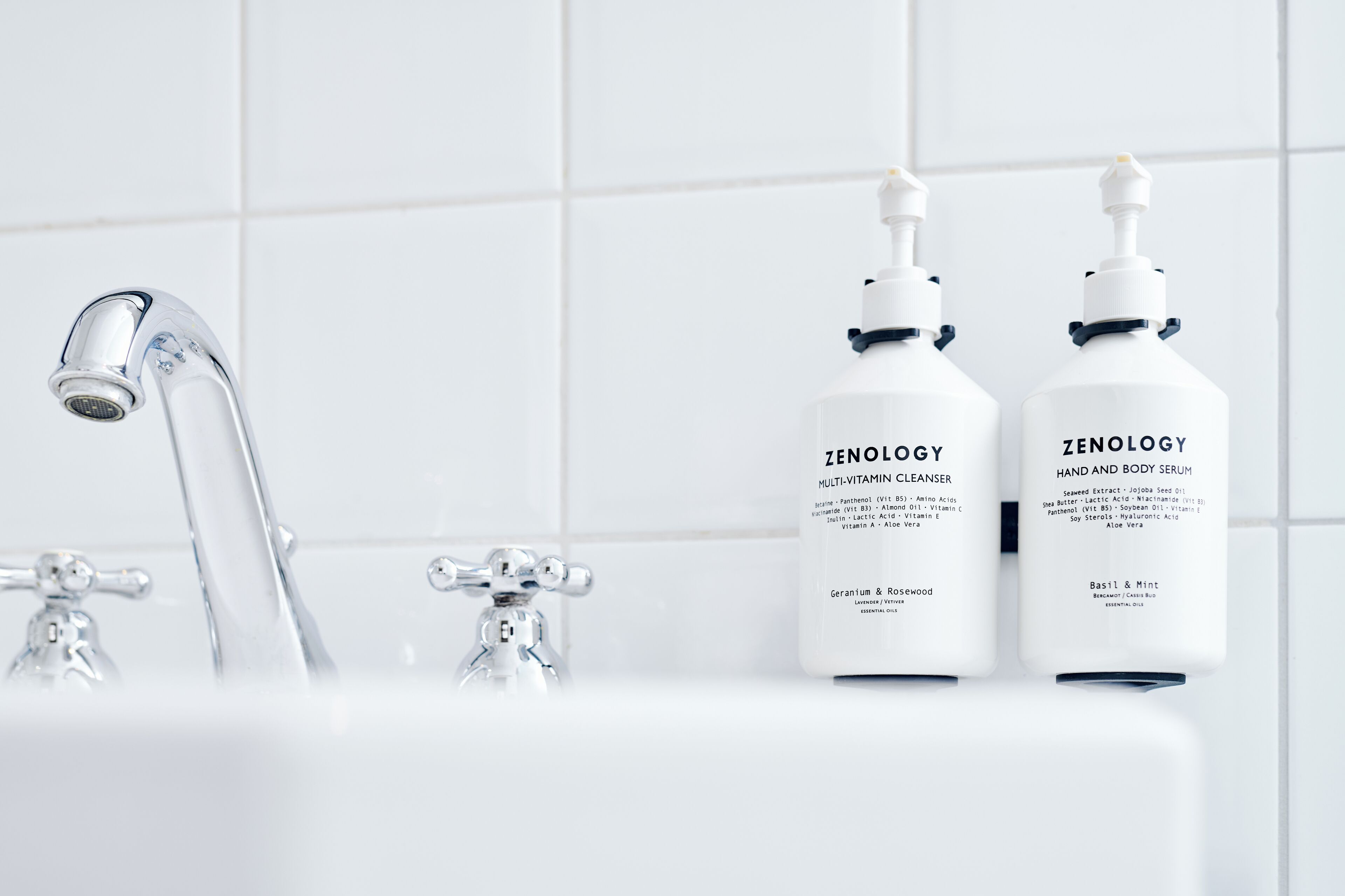 comfy room | bathroom | designer toiletries, hair dryer, bathrobes, slippers