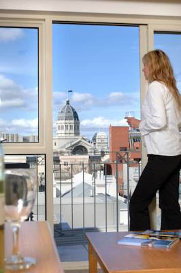 Blick von der Unterkunft
