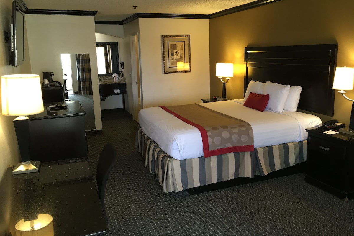 In-room safe, desk, blackout drapes, iron/ironing board