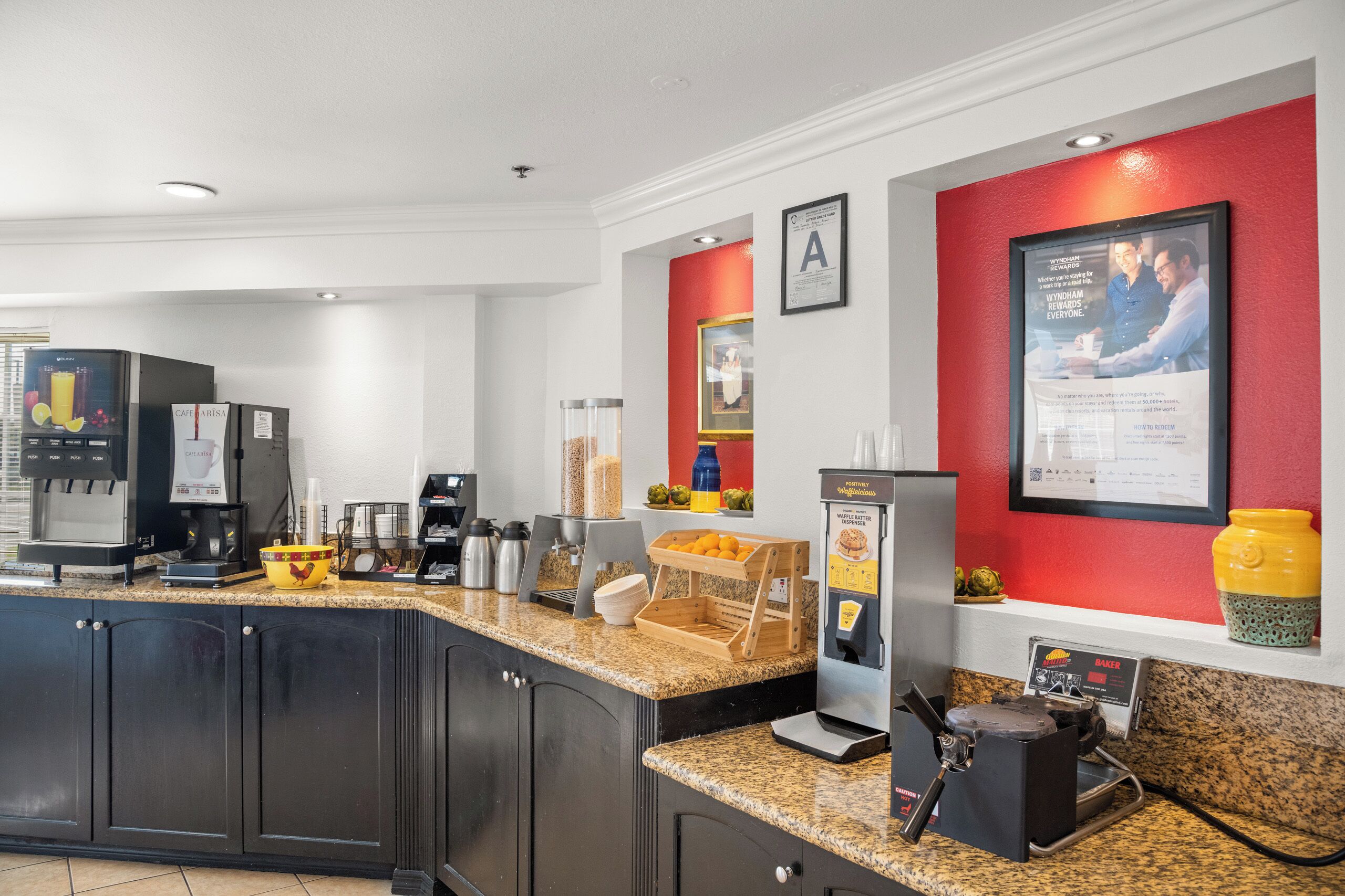 Café da manhã continental grátis todos os dias