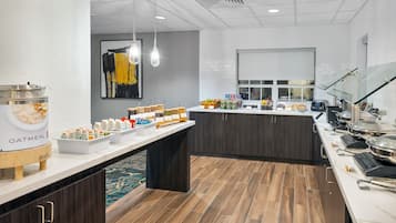 Free daily buffet breakfast