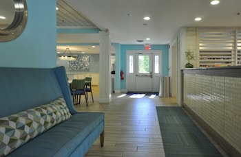 Check-in/check-out kiosk at Palmera Inn and Suites
