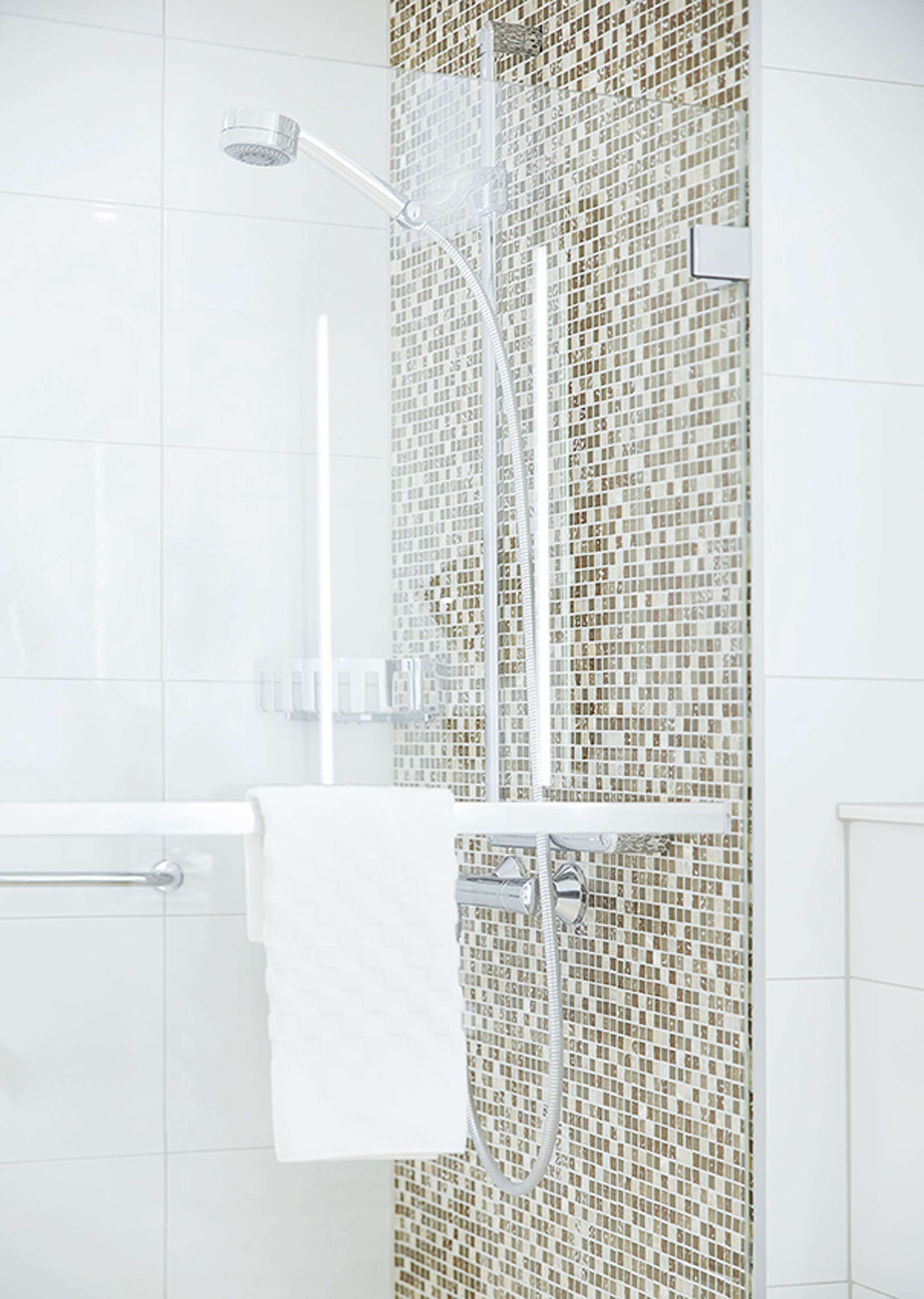 free toiletries, hair dryer, towels