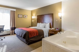 Premium bedding, pillowtop beds, desk, iron/ironing board