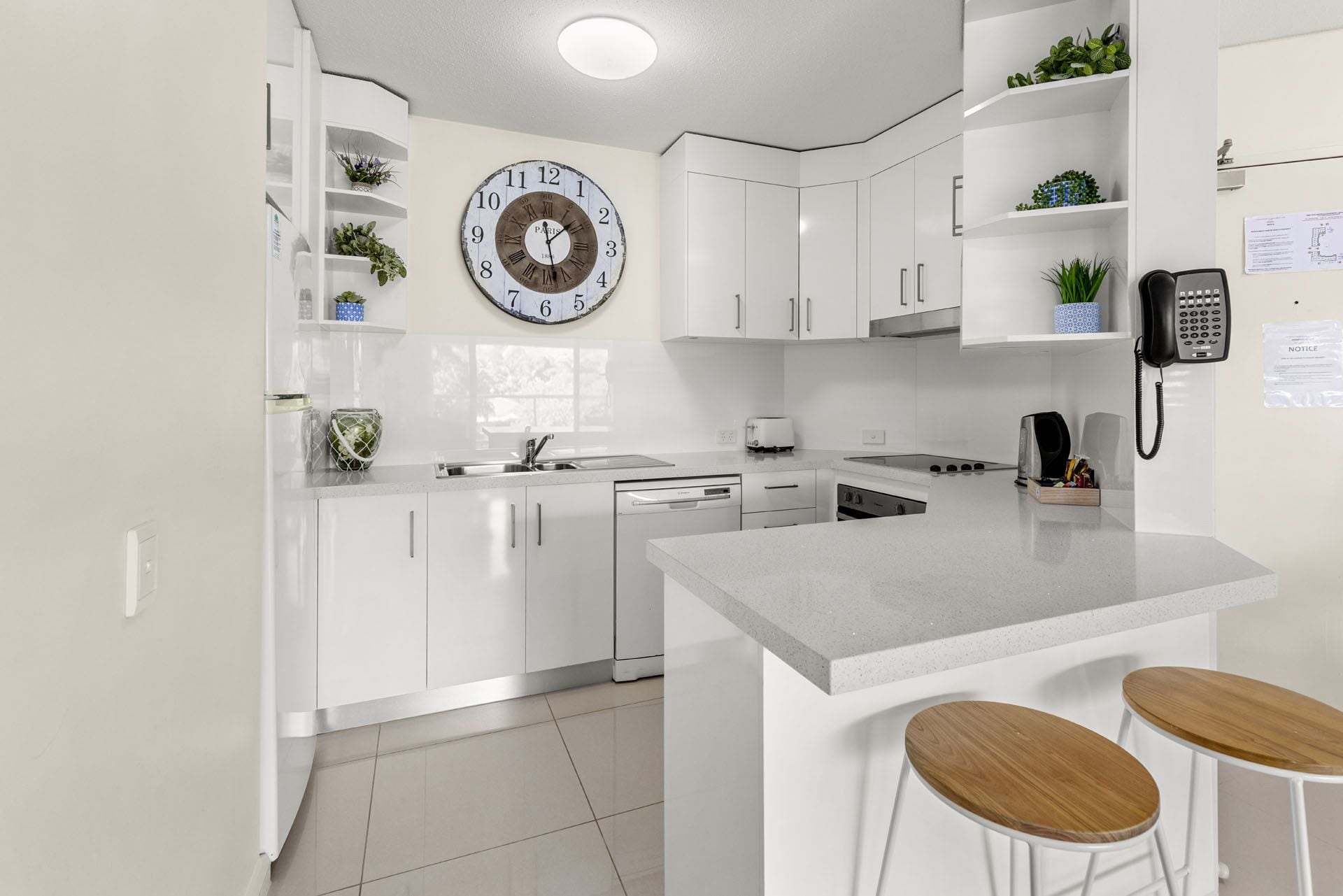 executive one bedroom apartment | private kitchen | coffee/tea maker, electric kettle