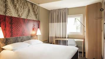 Hypo-allergenic bedding, desk, soundproofing, iron/ironing board