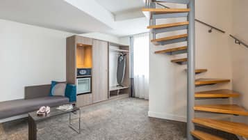 Literie hypoallergénique, mini-bar avec articles gratuits