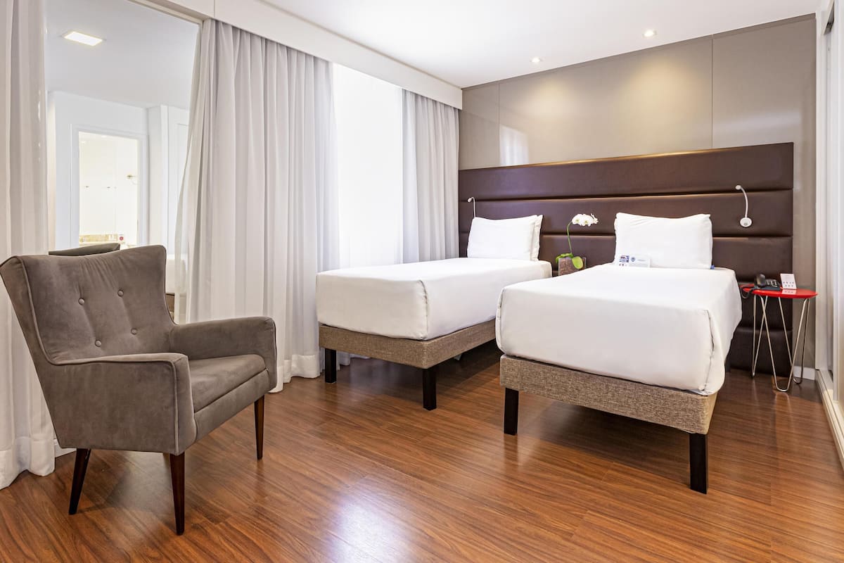 1 bedroom, hypo-allergenic bedding, minibar, in-room safe