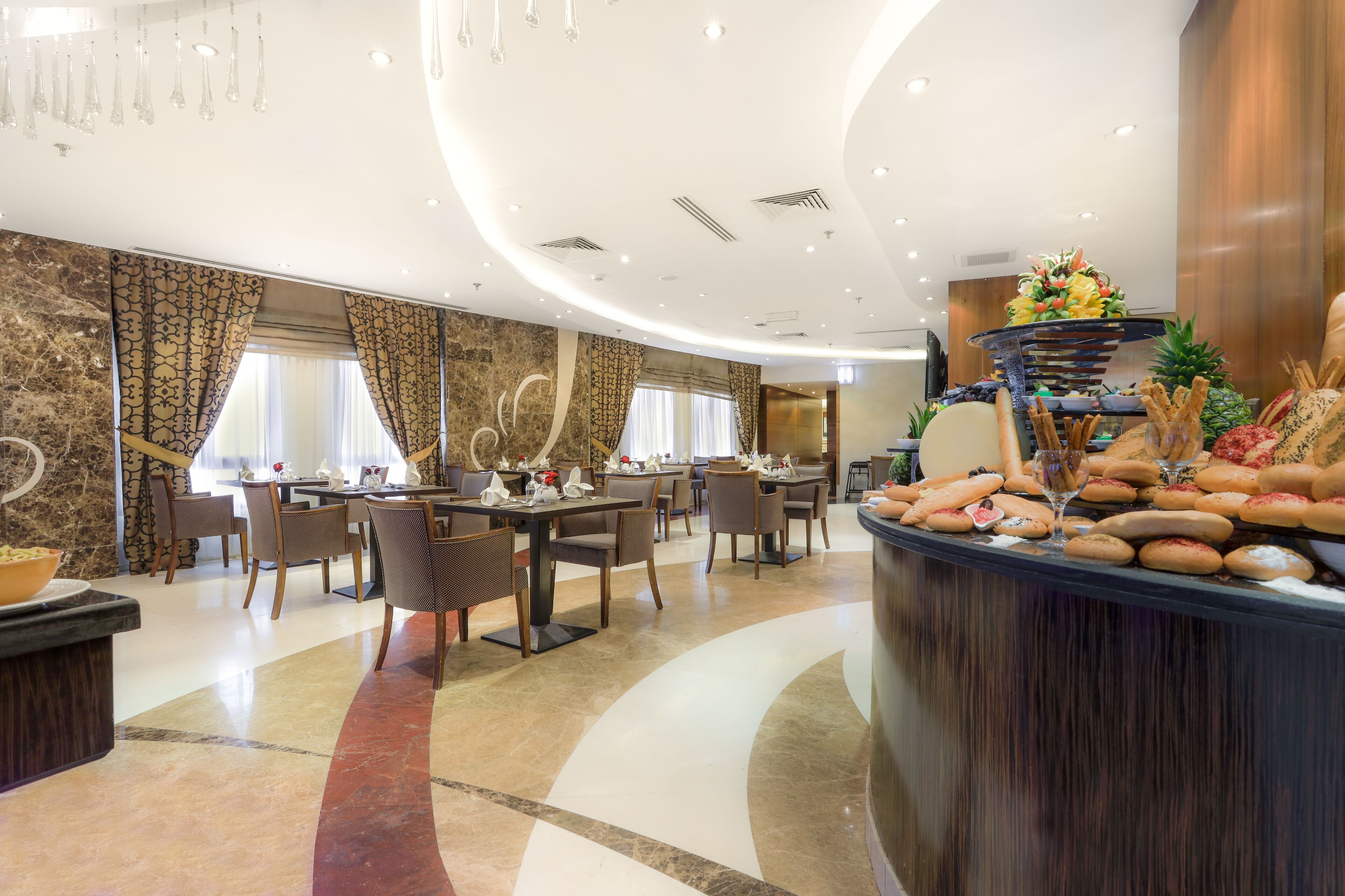 Daily buffet breakfast (SAR 75 per person)