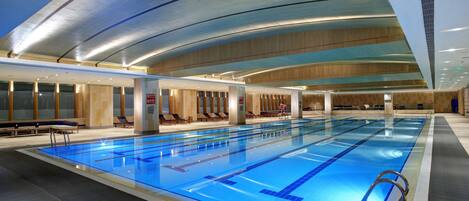 Indoor pool, free pool cabanas