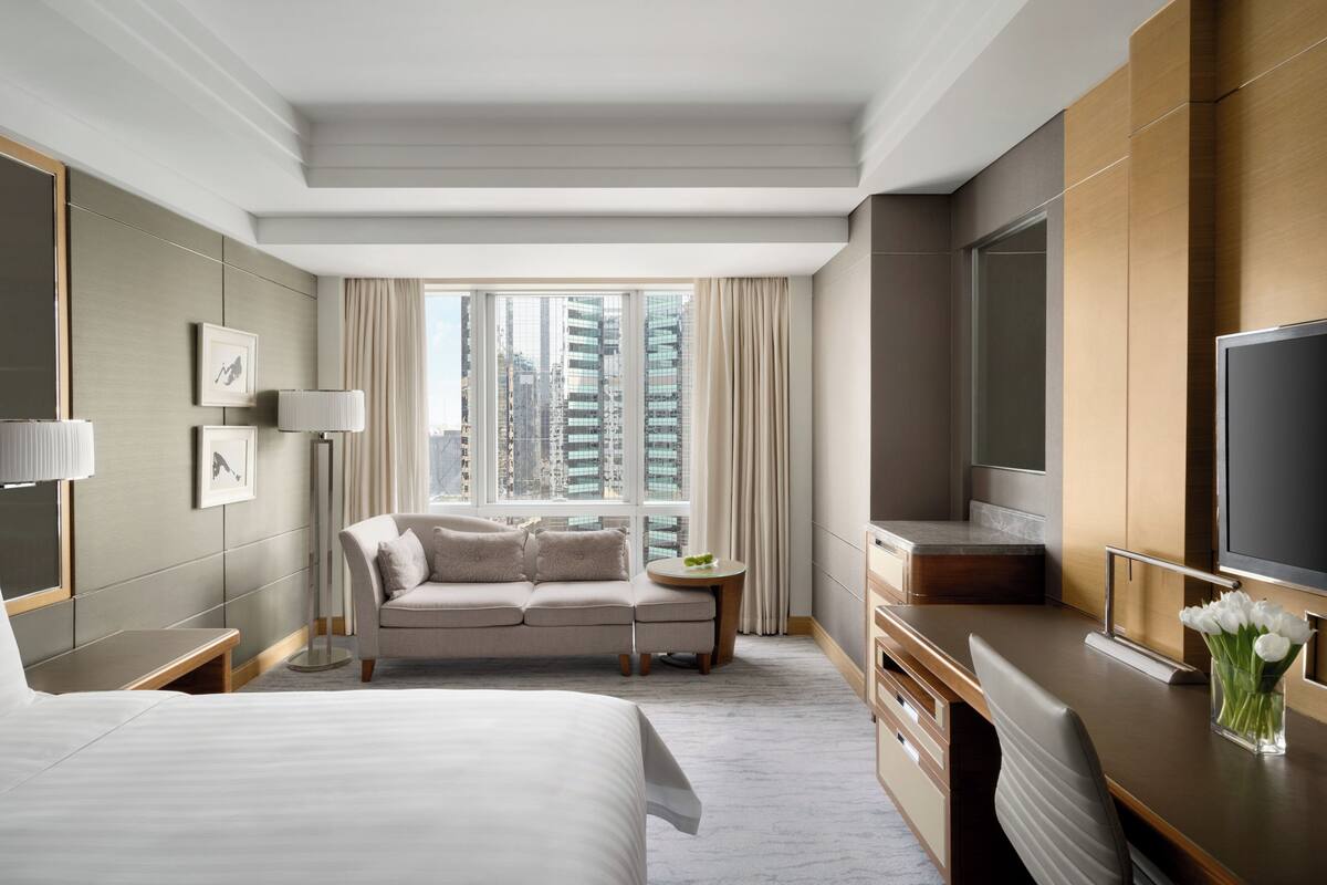 Hypo-allergenic bedding available, down comforters, minibar