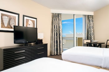 Premium bedding, in-room safe, blackout drapes, iron/ironing board at DoubleTree Resort & Spa by Hilton Ocean Point-N. Miami Beach