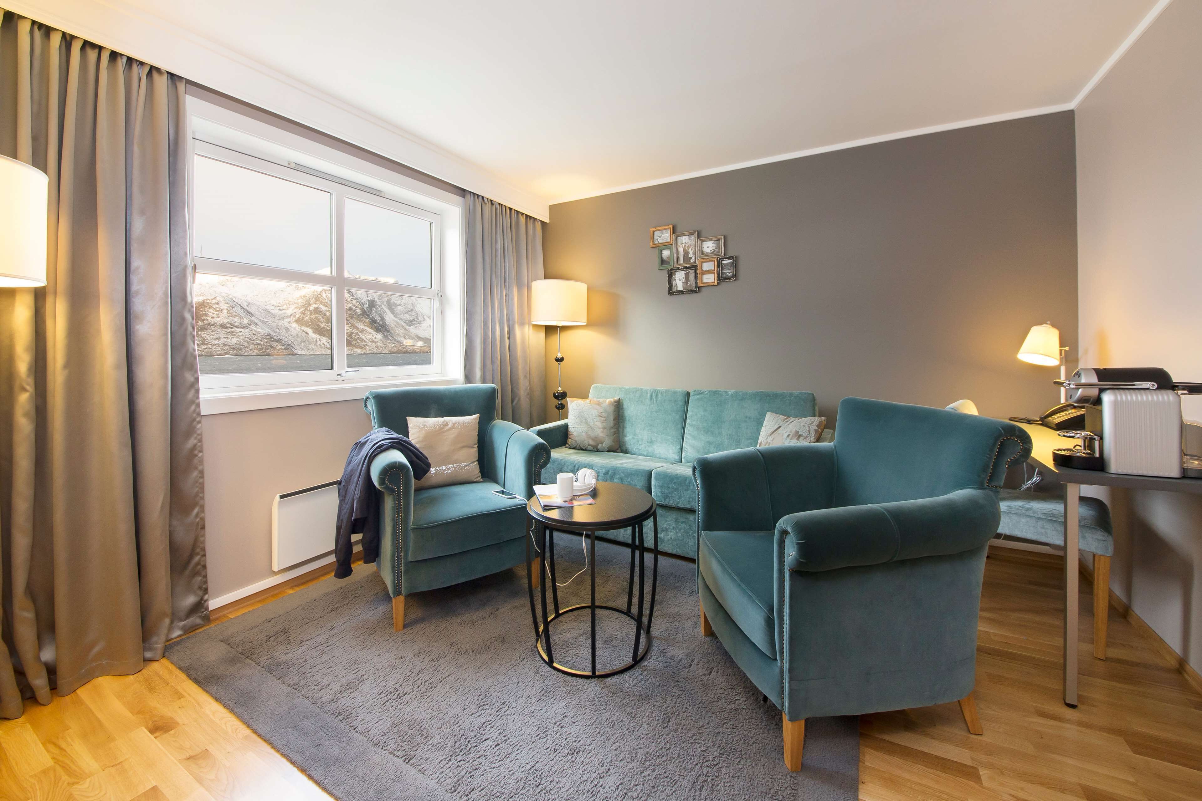 desk, blackout curtains, free cots/infant beds, free wifi