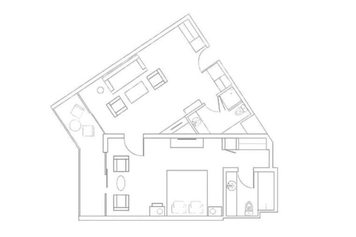 Suite Supérieure, 1 chambre, vue mer