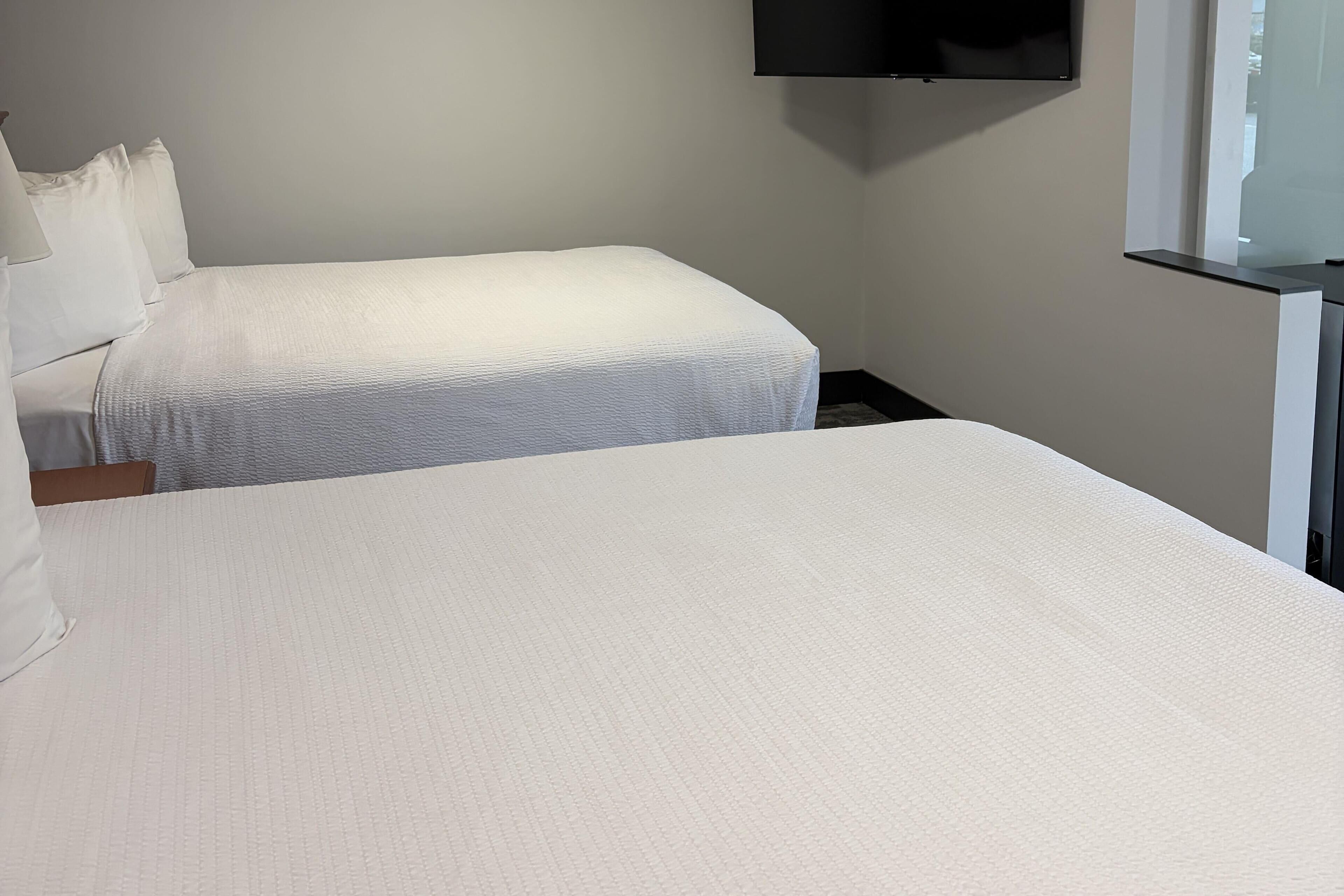 Business Suite, 2 Queen Beds, Non Smoking | Free WiFi, bed sheets
