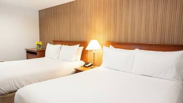 Business Suite, 2 Queen Beds, Non Smoking | Free WiFi, bed sheets