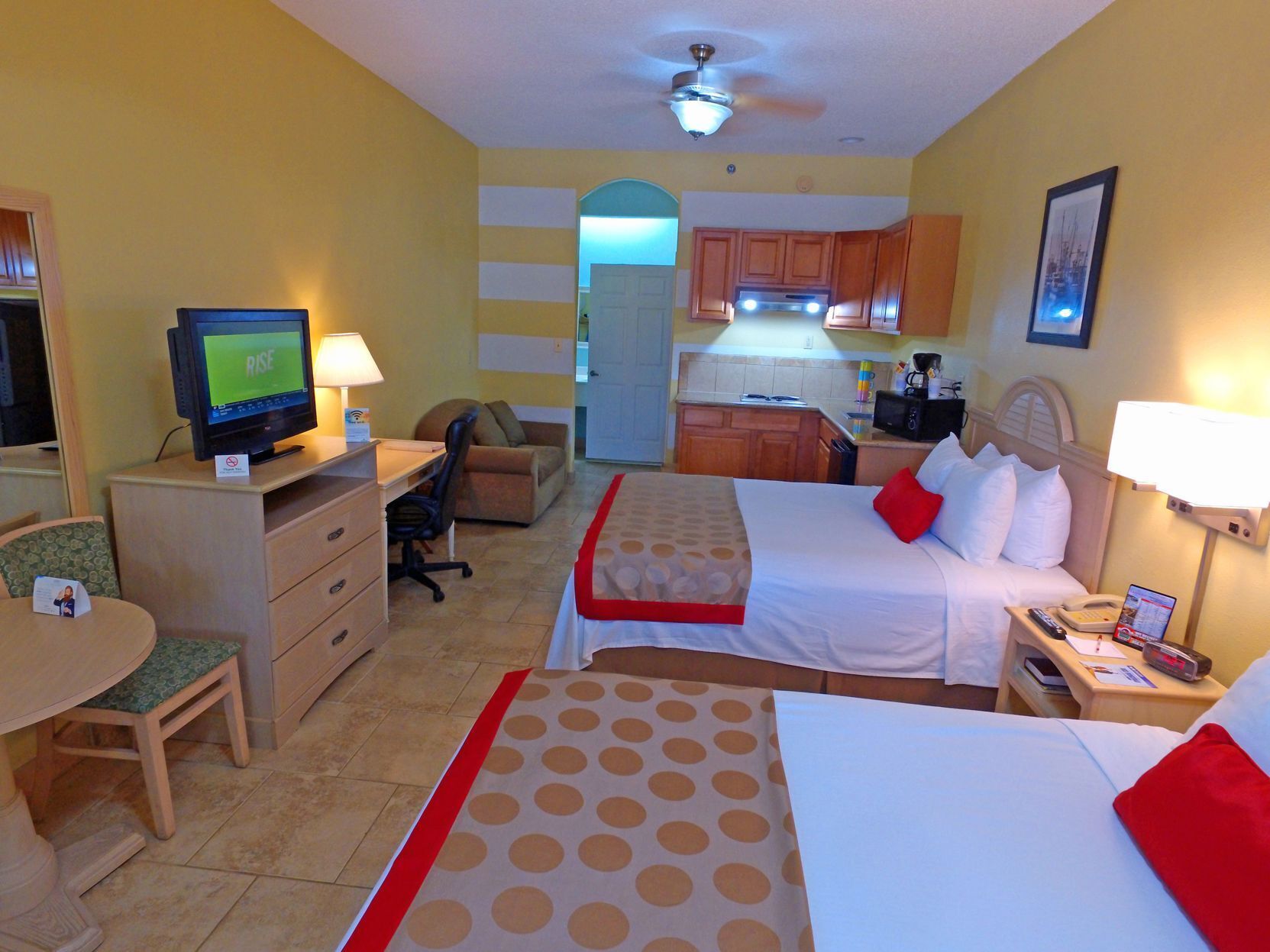 In-room safe, desk, iron/ironing board, free cots/infant beds