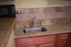 Efficiency, Room, 2 Queen Beds, Non Smoking | Private kitchen | Fridge, microwave, coffee/tea maker