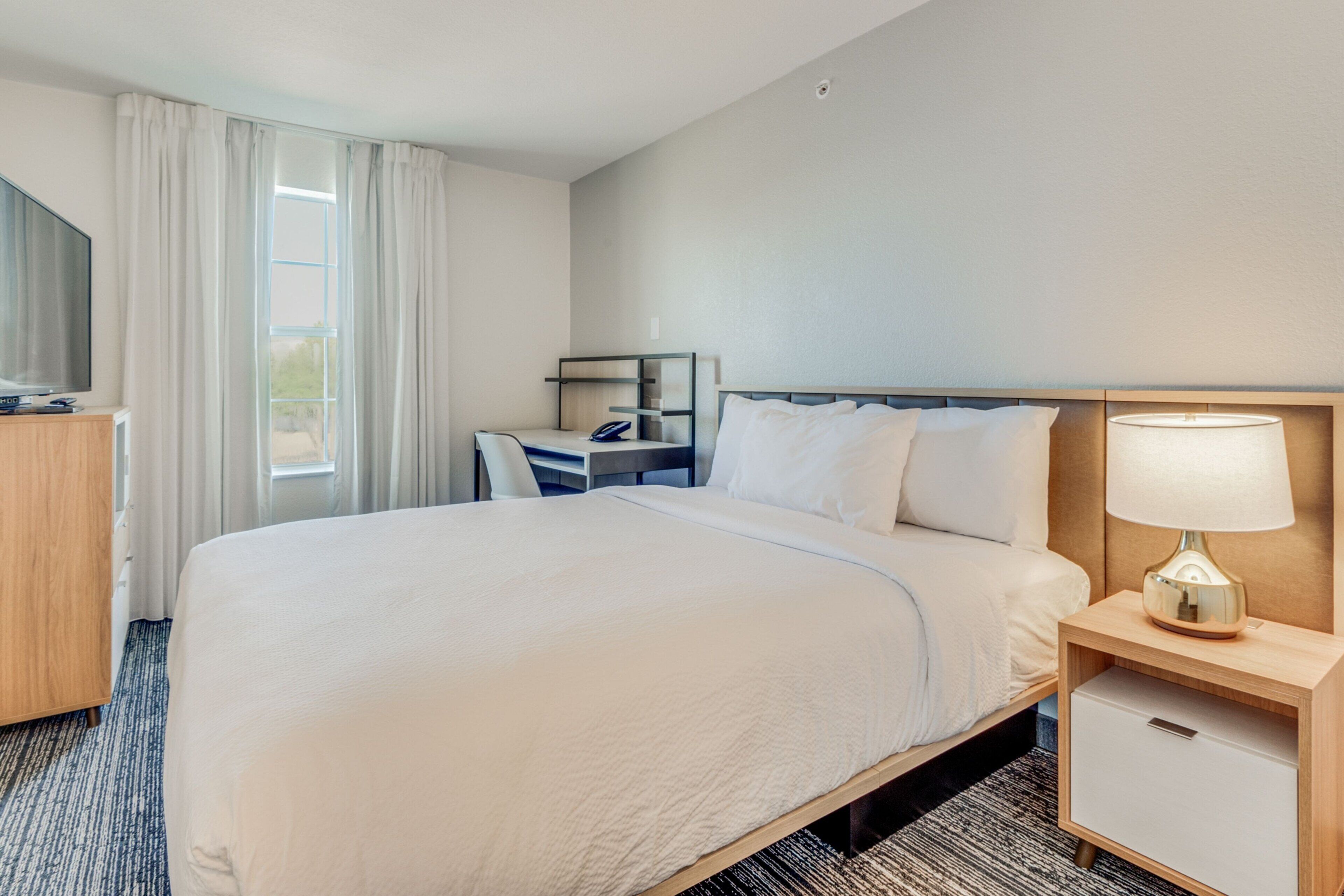 suite, 2 bedrooms | in-room safe, desk, laptop workspace, iron/ironing board